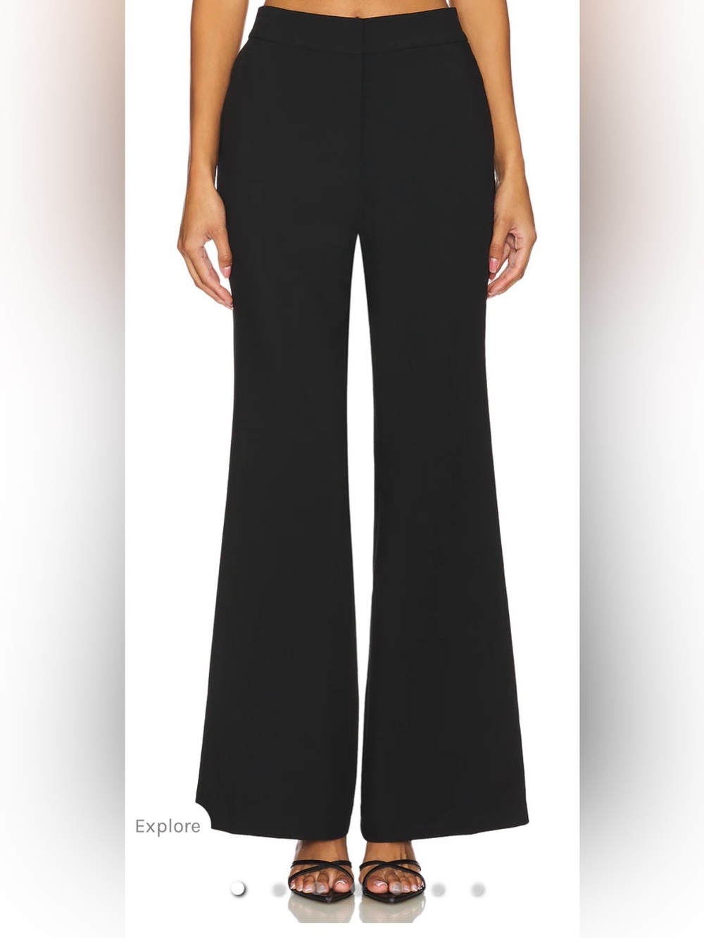 ASTR the label Lawson pants size XS black high rise Wide Leg flare trousers
